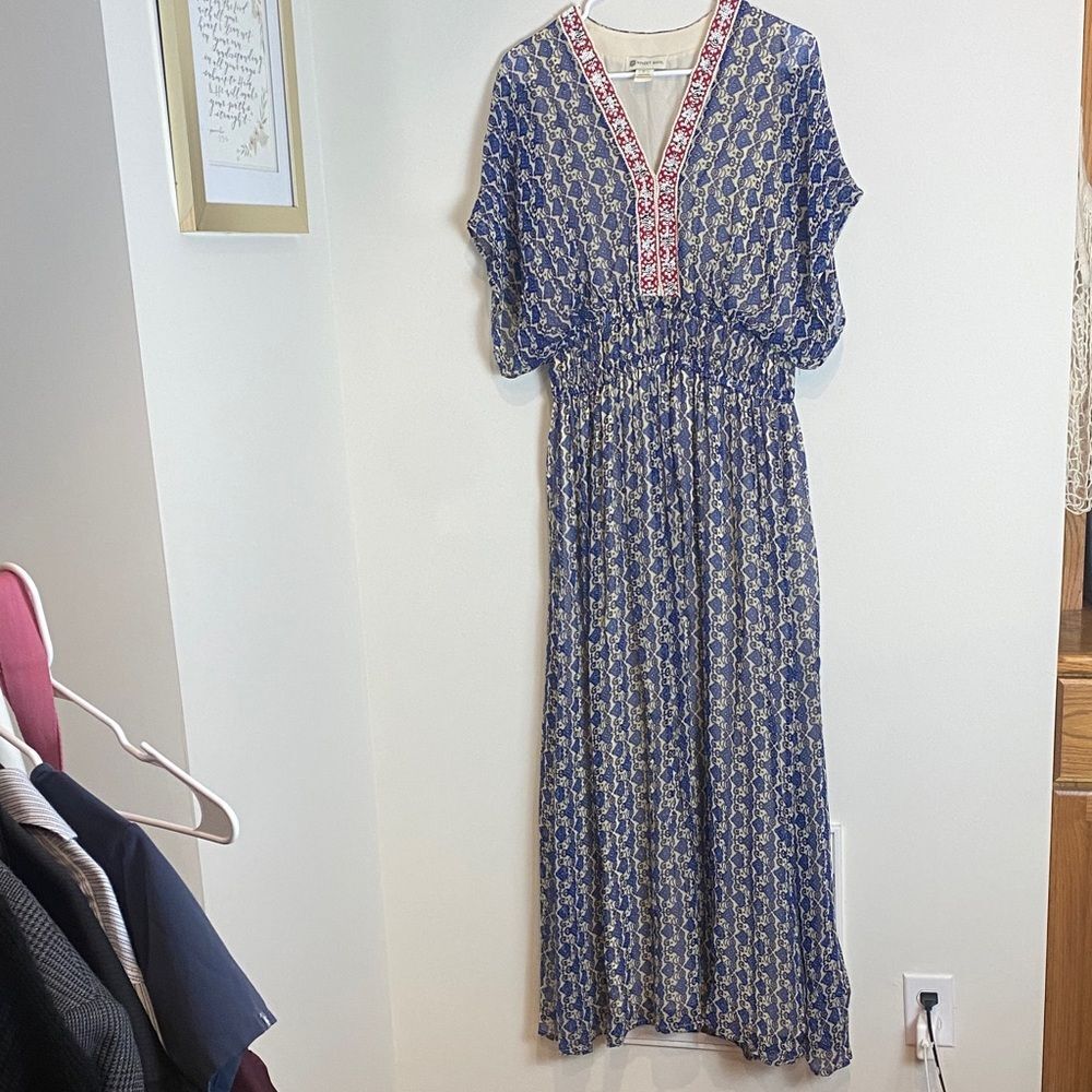 Anthropologie Oda Patterned Maxi Dress India Vineet Bahl Size 8 - Picture 2 of 9